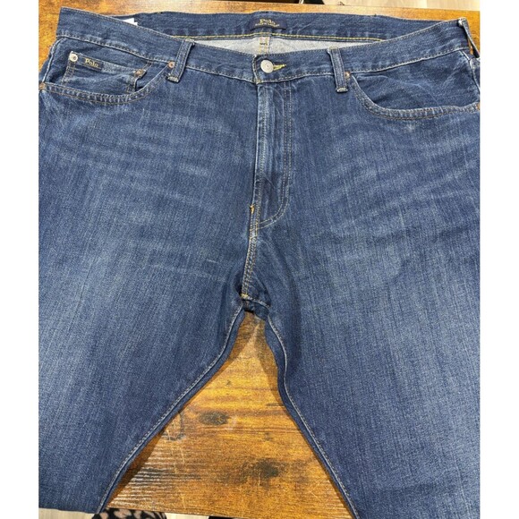 Polo Ralph Lauren Jeans Varick Slim Straight Mens 38x30 Blue Denim 100% Cotton - Picture 2 of 9